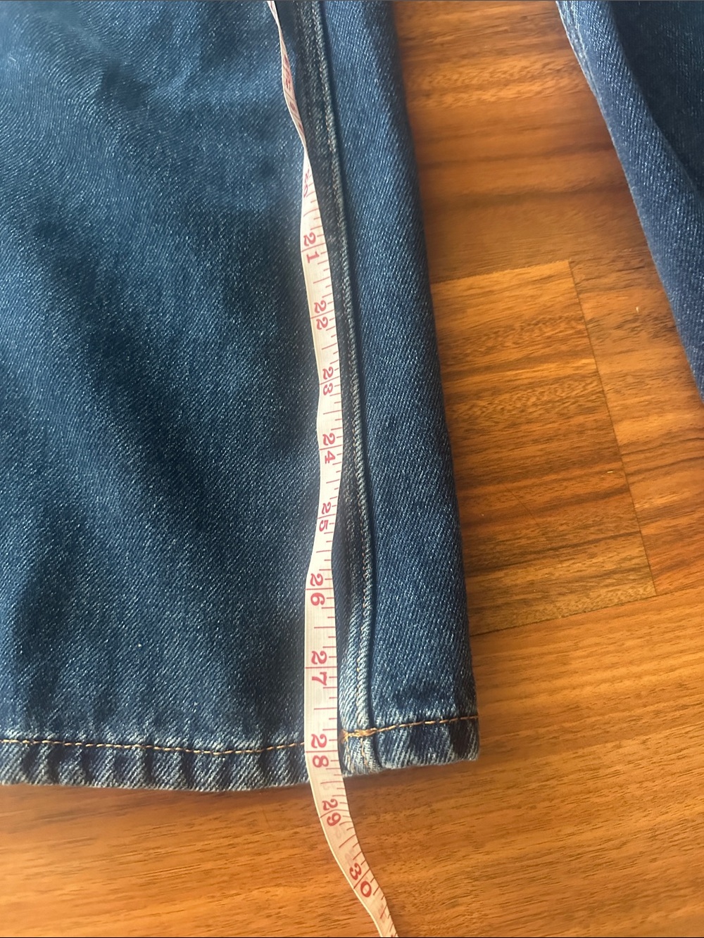 Pilcro Wide-Leg High-Rise Jeans — Blue Denim - Picture 7 of 8